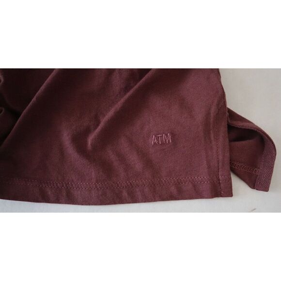 ATM Anthony Thomas Melillo AM4319 GAB Men's Sz Medium Maroon L/S Polo Shirt $115 - Picture 6 of 9